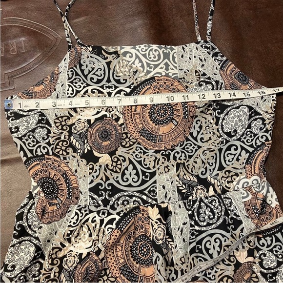 ILLA ILLA Black and Brown Boho Patterned Romper NWT - Picture 4 of 6